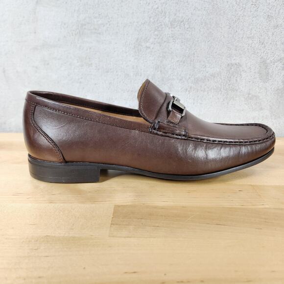 Peter Millar Crown Leather Bit Loafer Shoes Mens 8.5 Brown Hyperlight Slip On main image 16